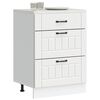 vidaXL Kitchen Base Cabinet White Engineered wood Standard