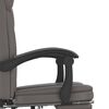 vidaXL Reclining Office Chair Grey Faux leather, metal, plywood, foam