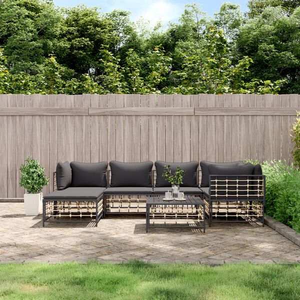 vidaXL Garden Lounge Set Anthracite