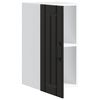 vidaXL Kitchen Wall Cabinet Black Engineered Wood Doors