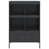 vidaXL Highboard Black Cold-rolled Steel Medium Adjustable Feet