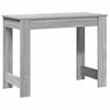 vidaXL Desk Grey Sonoma Engineered Wood Medium Desk Rectangular