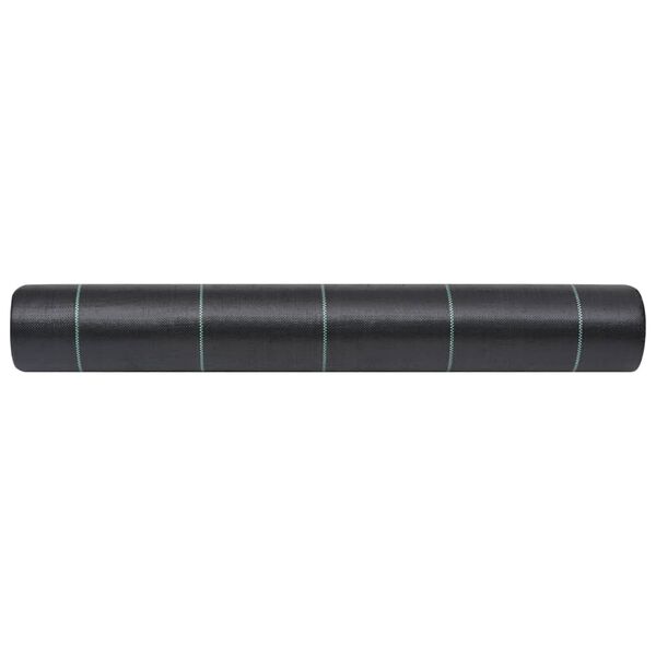 vidaXL Weed Membrane Black 100% Polypropylene UV-resistant materials