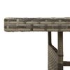 vidaXL Garden Table Grey Solid acacia wood 63 in x 27 in x 28 in Durable