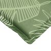 vidaXL Sun Lounger Cushion Leaf Pattern Oxford Fabric (100% polyester)