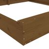 vidaXL Sandbox Honey brown Solid pine wood 78.7 x 78.7 in Expandable