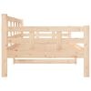 vidaXL Day Bed Natural Pine Solid Pine Wood Single size