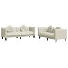 vidaXL Sofa Set Cream Velvet Large Modern Sofa Set Rectangular