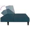 vidaXL Sofa Bed Blue Velvet (100% polyester), wood, plastic Medium