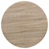 vidaXL Dining Table Oak MDF and Steel 31.5 in diameter Simple