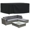 vidaXL Garden Furniture Cover Black 420D oxford with PU coating