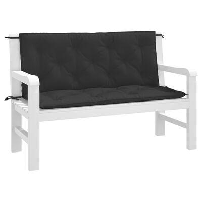 vidaXL Cushion for Swing Chair Black 47.2" Fabric