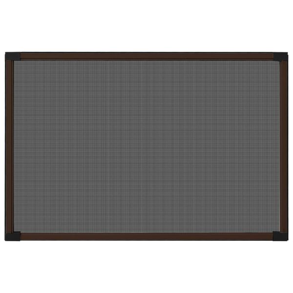 vidaXL Insect Screen Brown frame, Black mesh