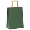 vidaXL Paper Bags 50 pcs with Handles Green 21x11x28 cm