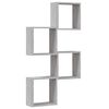 vidaXL Wall Cube Shelves 4 pcs Grey Sonoma 11.8x5.9x11.8"