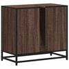 vidaXL Bathroom Sink Cabinet Brown Oak Engineered wood, Metal Medium