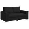 vidaXL Sofa Black 62.99 x 30.71 x 33.07 in Fabric
