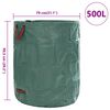 vidaXL Garden Waste Bags 12 pcs Green 31.10 x 31.10 x 39.17 in