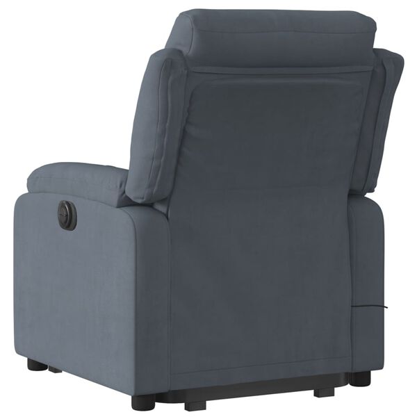 vidaXL Stand Up Massage Recliner Chair Dark gray