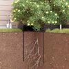 vidaXL Root Barrier Black 2.30 x 16.40 ft Polyethylene