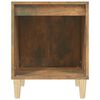 vidaXL Set of 2 Bedside Cabinets Smoked Oak Engineered Wood Medium