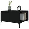 vidaXL Coffee Table Black Engineered wood, metal Medium Coffee Table