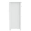 vidaXL Bathroom Cabinet White Solid pine wood, engineered wood, metal