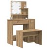 vidaXL Dressing Table Set Artisan oak Engineered wood Standard