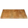 vidaXL Table Top Oak Solid mango wood Medium Table Top Square Rustic