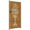 vidaXL Garden Gate 39.4x78.7" Corten Steel Tree Design