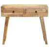 vidaXL Console Table Rough Mango Wood Solid Mango Wood Medium