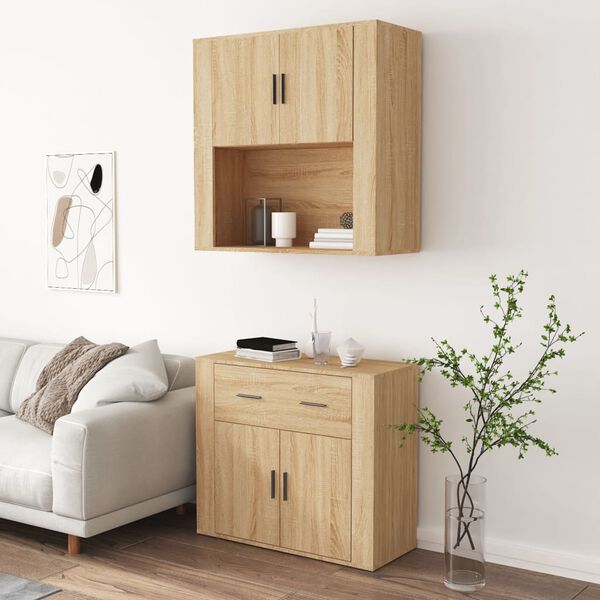 vidaXL Highboard Sonoma oak Engineered wood Large Highboard