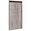 vidaXL String Curtains 2 pcs 55.1x98.4" Brown