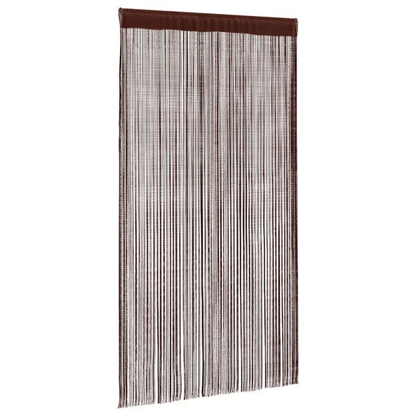 vidaXL String Curtains 2 pcs 55.1x98.4" Brown