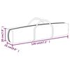 vidaXL Party Tent Cream 210D oxford fabric with silver coating, Steel
