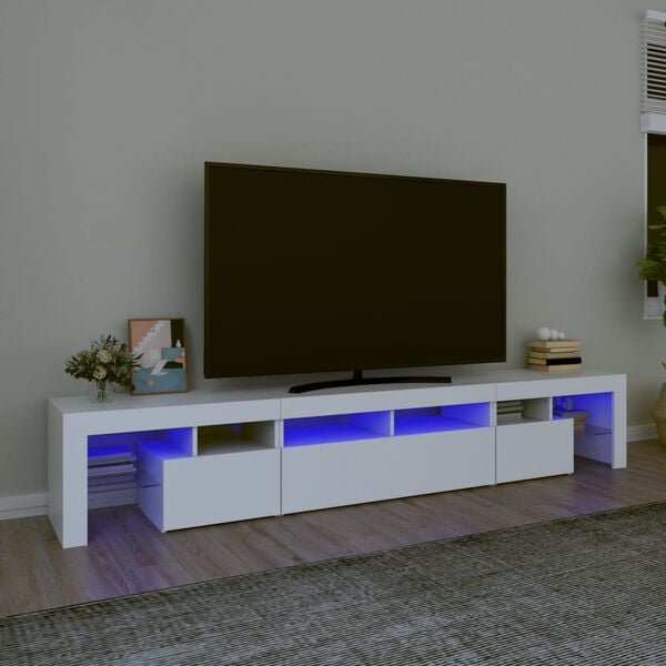 vidaXL TV Cabinet White Engineered wood Large TV Cabinet Rectangular