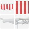 vidaXL Retractable Awning Red 157.48" x 137.80" Polyester