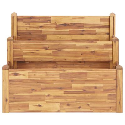 vidaXL 2-Tier Garden Planter 43.3"x29.5"x33.1" Solid Acacia Wood