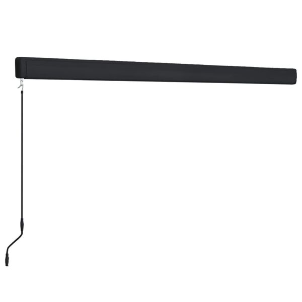 vidaXL Retractable Awning Blue and White Aluminum, Polyester 138 x 98.4 in