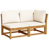 vidaXL Garden Lounge Set Cream White