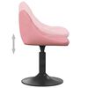 vidaXL Bar Stool Geometric Pink 46 x 44 x (62.5-77.5) cm Faux leather