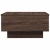 vidaXL Coffee Table Brown Oak Engineered Wood, Metal 23.6 x 17.7 x 12.2 in