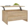 vidaXL Coffee Table Sonoma oak Engineered wood Compact