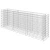 vidaXL Gabion Raised Bed Silver Galvanized steel Large Durable