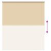 vidaXL Roller Blind Beige Polyester, Aluminum 47.2 x 51.2 in
