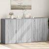 vidaXL Sideboard Grey Sonoma Engineered wood Medium Sideboard