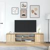 vidaXL TV Cabinet Sonoma oak Engineered wood Large TV Cabinet