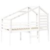 vidaXL Kids'Bed Roof White Solid pine wood Standard Decorative Inlays