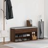 vidaXL Shoe Bench Brown Oak Engineered Wood Medium Shoe Bench