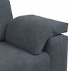 vidaXL Loveseat Sofa Dark Grey Velvet (100% polyester), Plywood, Steel